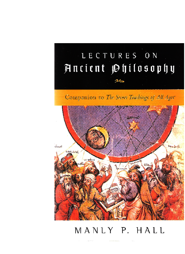 Lectures On Ancient Philosophy